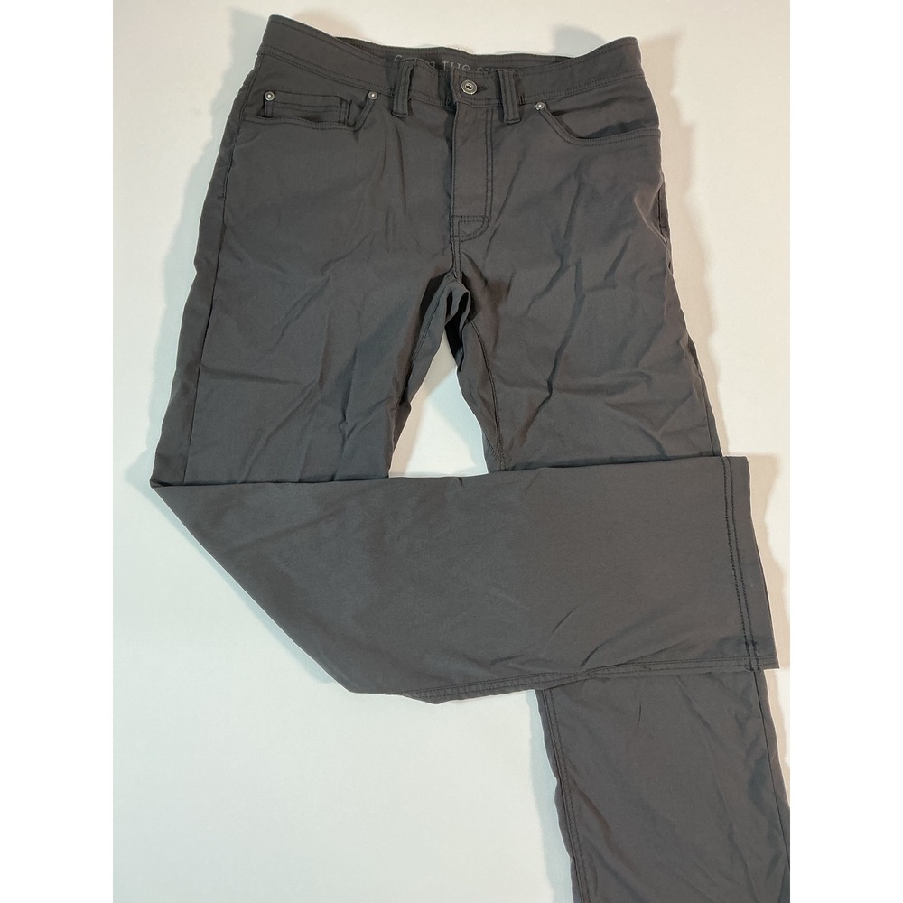 prAna Men's Brion Slim Fit Pants Charcoal Gray Size 32x34